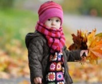 Cute baby in autumn17